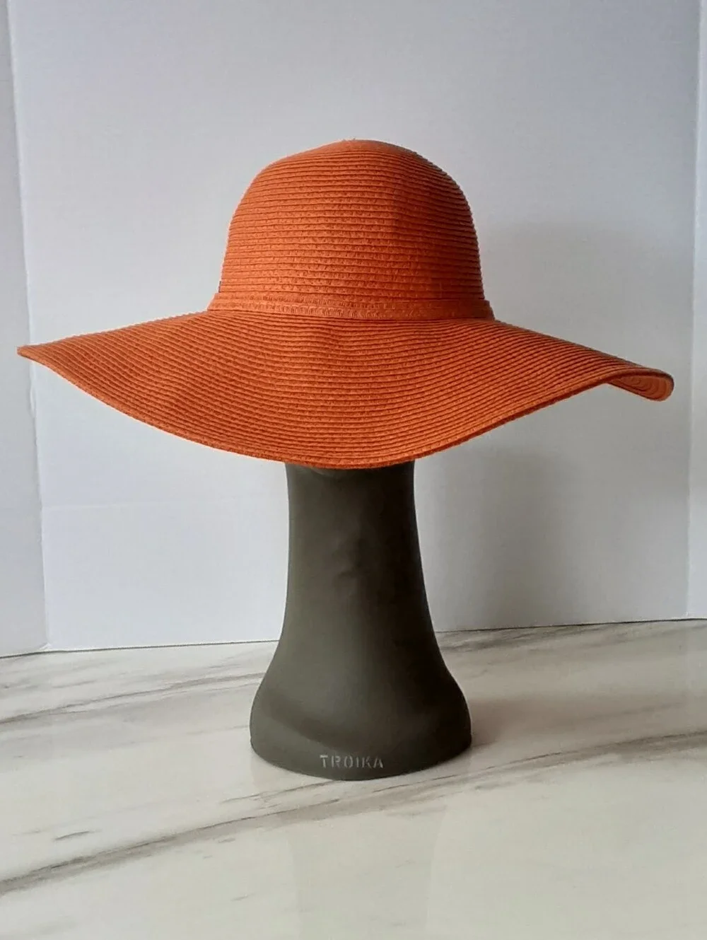 SUN 'N' SAND Floppy Wide-Brim Orange UPF 50+ Protection Sun Hat NWOT